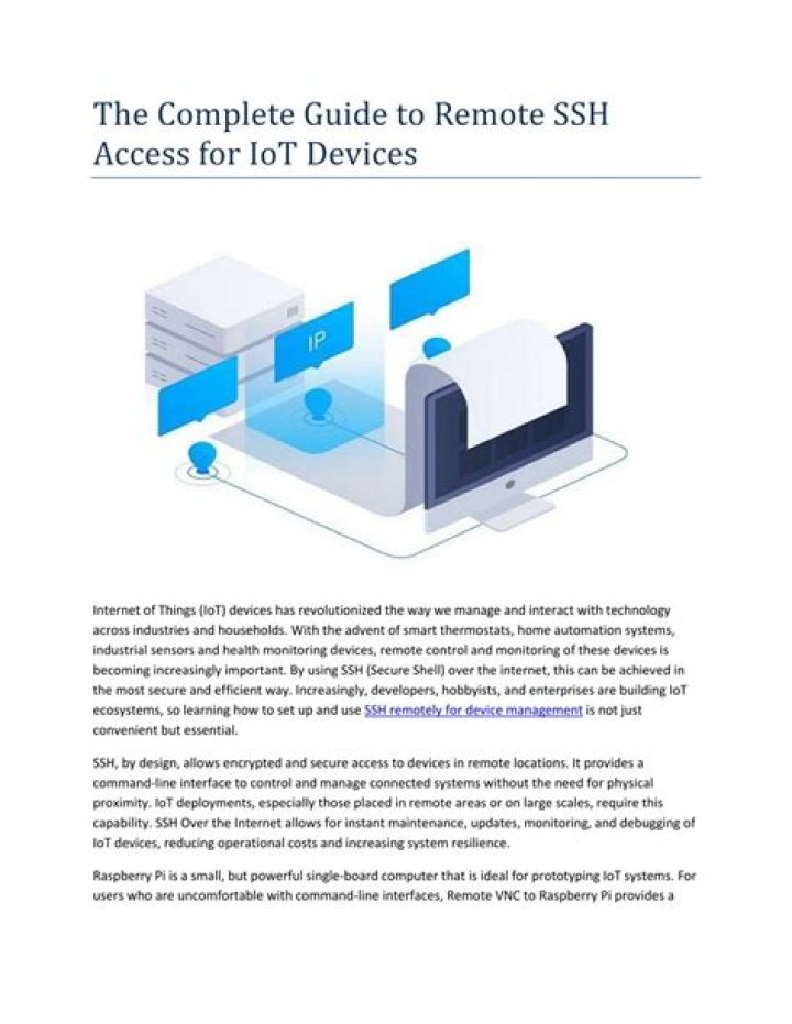 Access IoT Device SSH Example: Your Guide to Secure Remote Control
